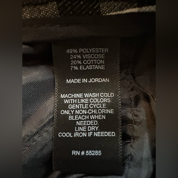 Express Editor Black and White Gingham Ankle Pants- size 2R - Picture 5 of 7